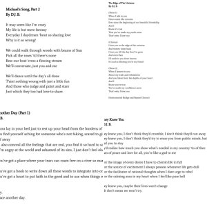 DJ's Poems/Songs