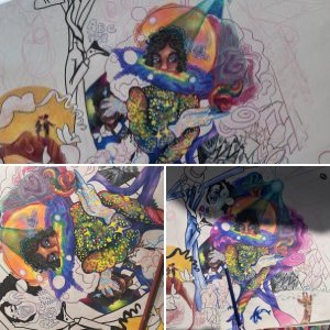 Michael jackson drawing progress